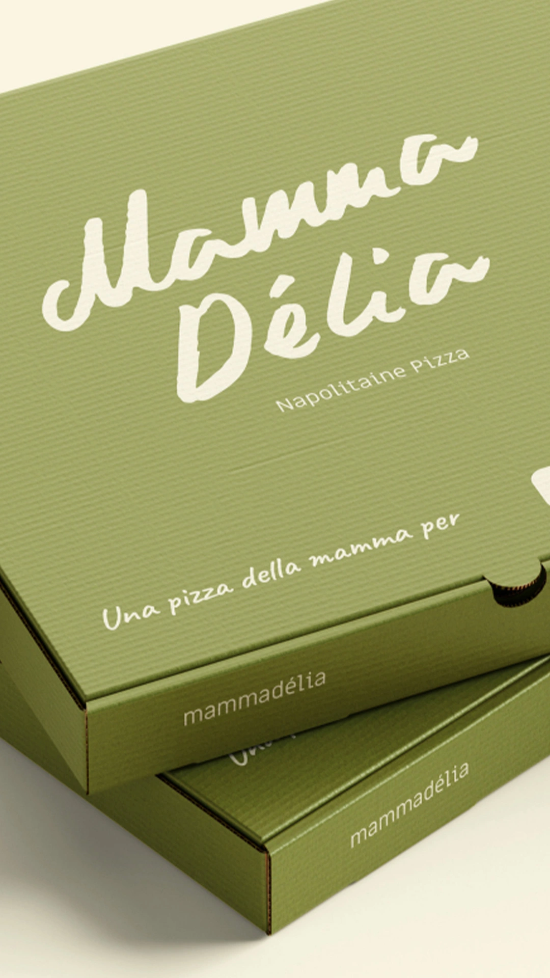 Mockup d'une réalisation de ZeAstronaut sur le projet Mamma Delia