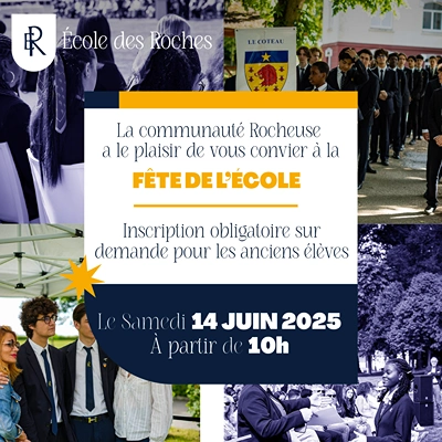 Publication : La communauté rocheuse à le plaisir de vous inviter à la fête de l'école