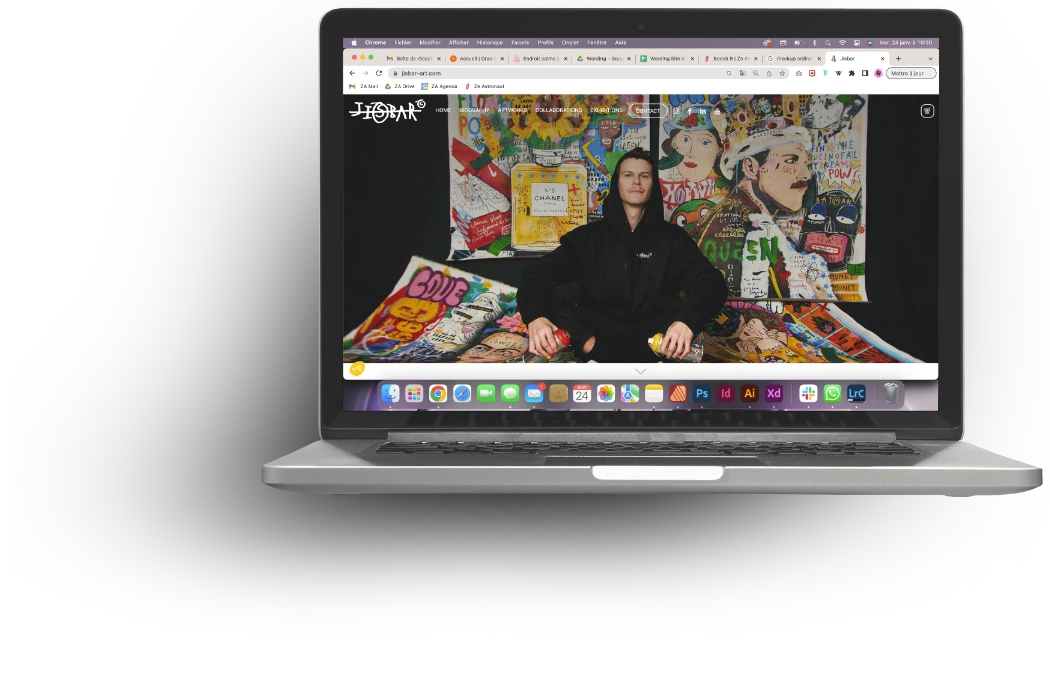 Page d'accueil du site de Jisbar